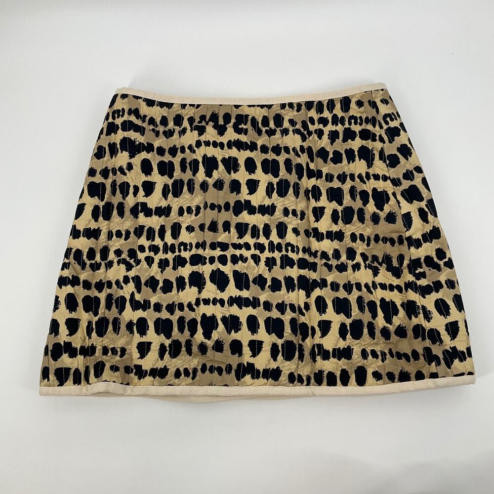 Rachel Antonoff Skirt M Leopard Print Wrap Mini Toggle Front Lined Mob Wife NEW - Picture 4 of 15